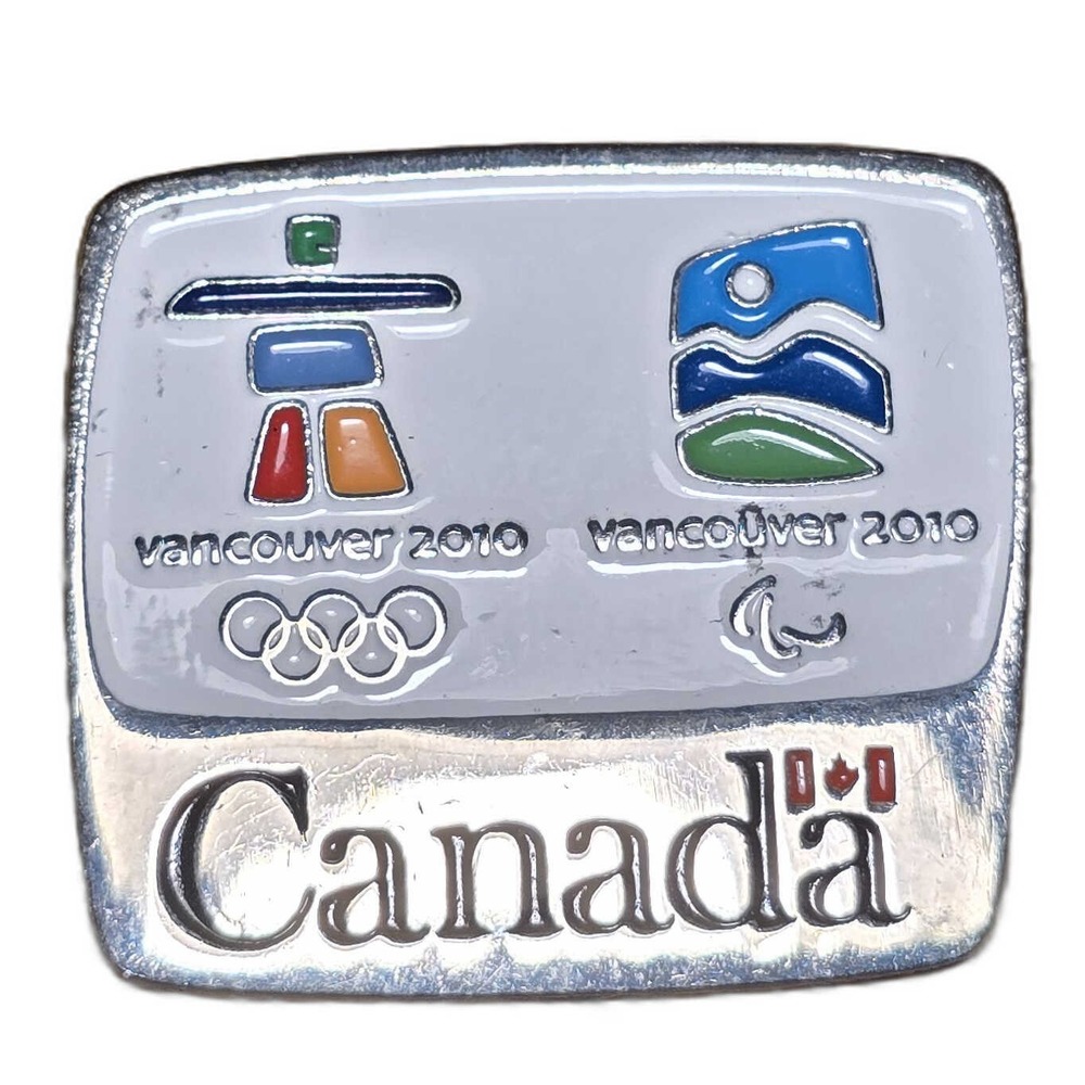 2010 Vancouver Olympics Paralympics Canada Logo Lapel Vest Hat Pin D14